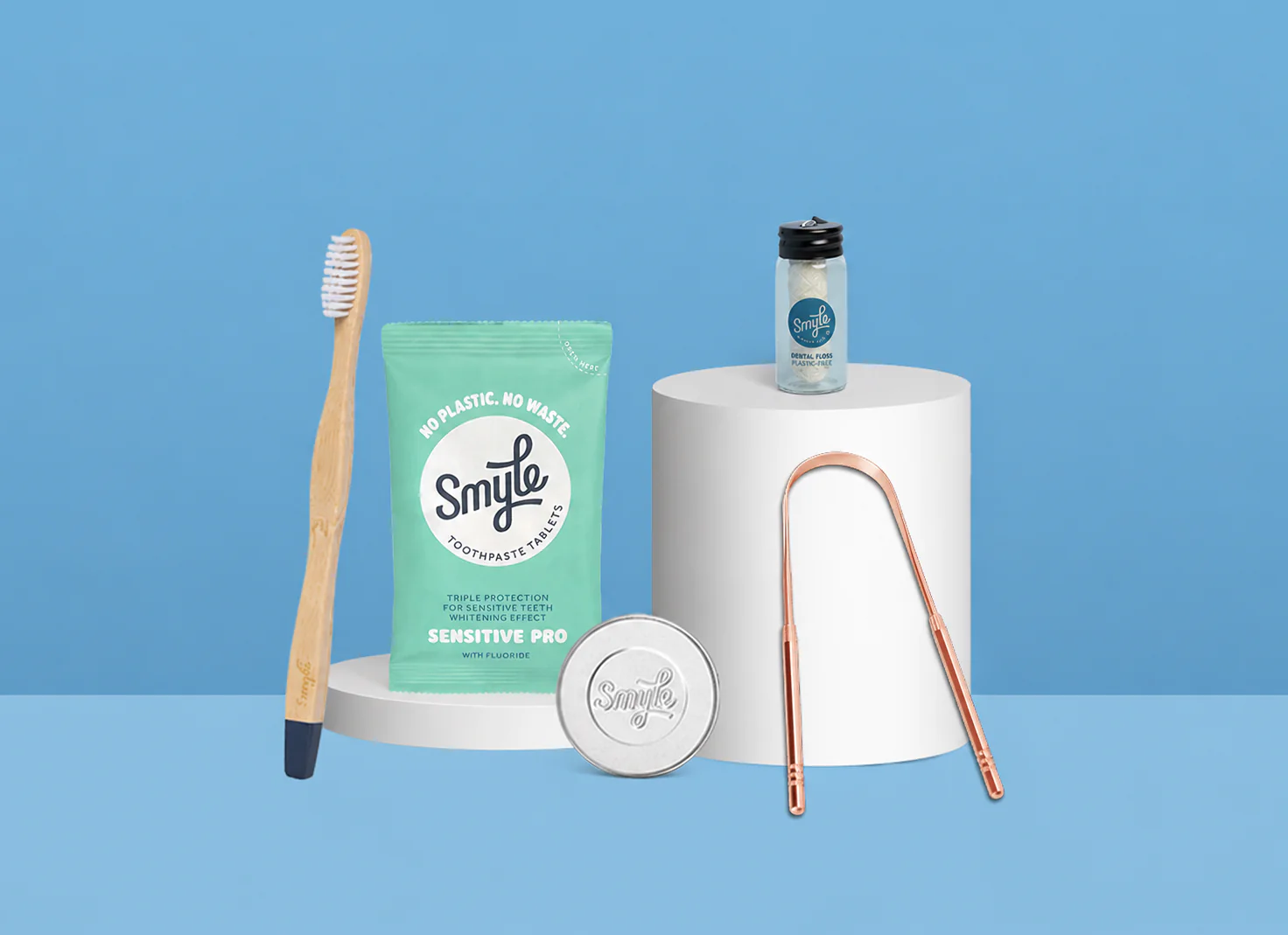 The Essential Travel Pack: Tabs + Floss + Tongue Cleaner + Bamboo Brush + Travel Tin - Image 3