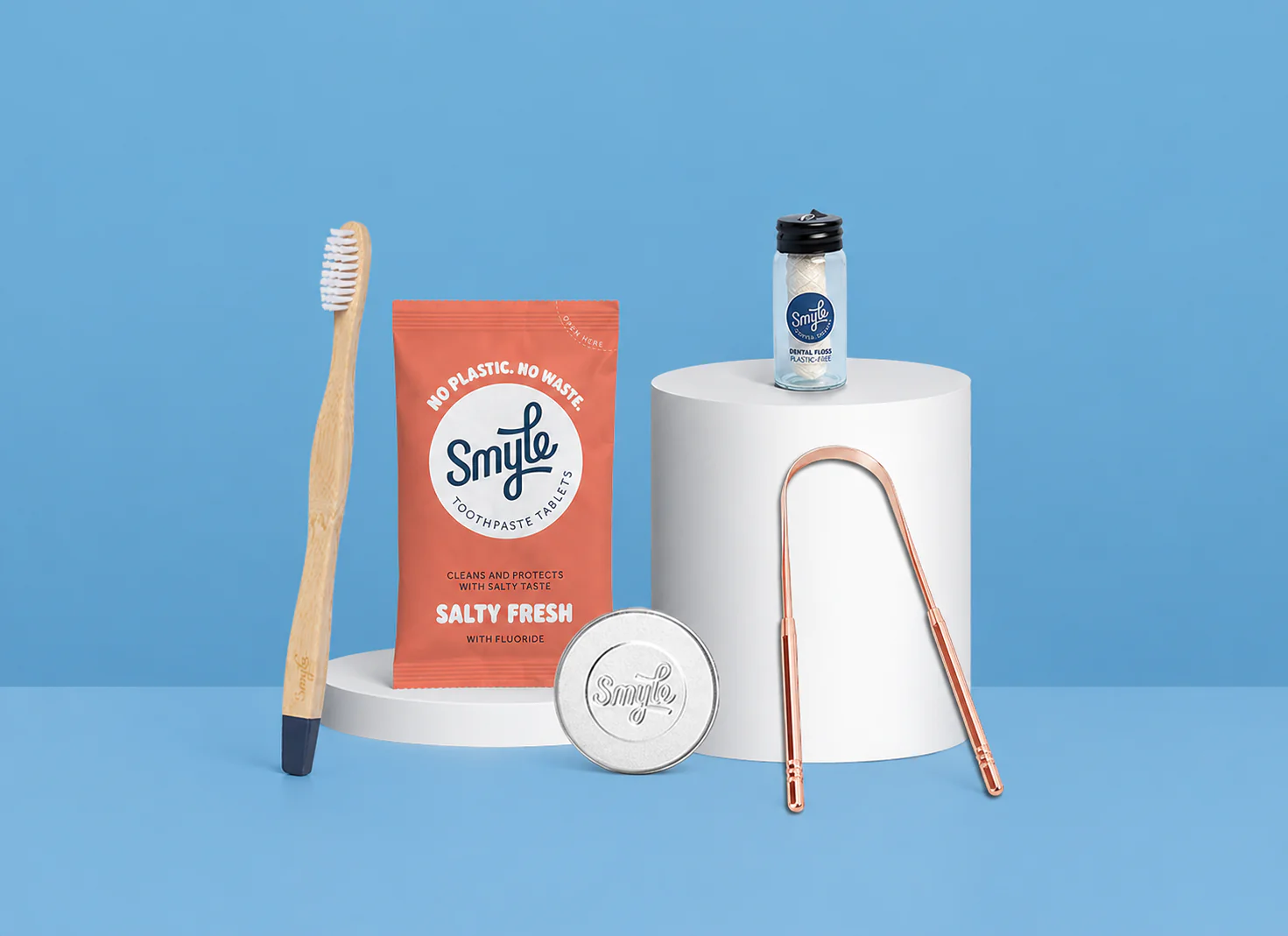 The Essential Travel Pack: Tabs + Floss + Tongue Cleaner + Bamboo Brush + Travel Tin - Image 4
