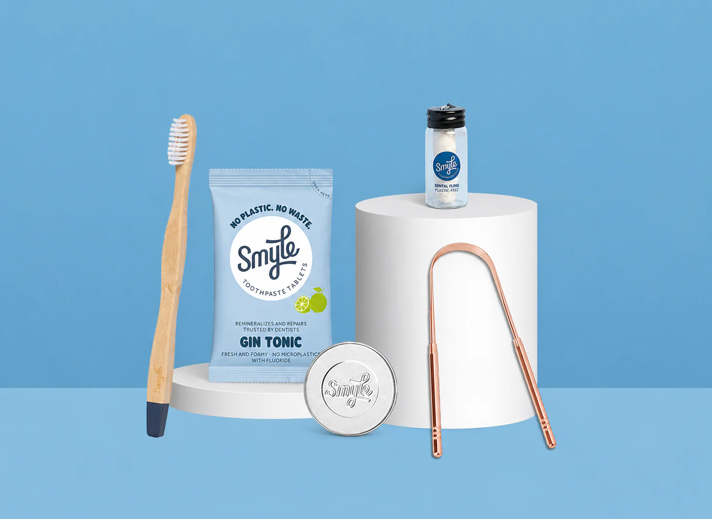The Essential Travel Pack: Tabs + Floss + Tongue Cleaner + Bamboo Brush + Travel Tin - Image 6